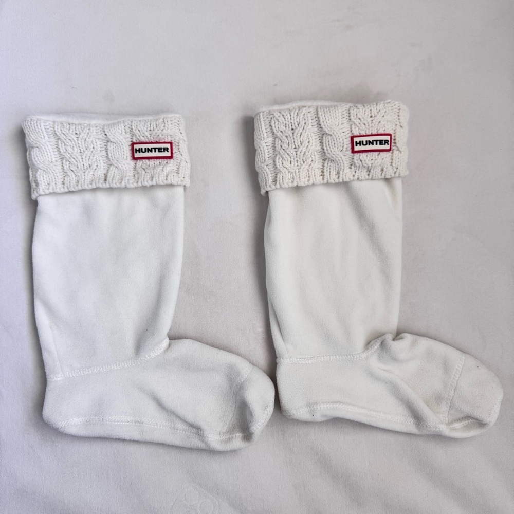 Hunter Cable Knit and Fleece Boot Socks